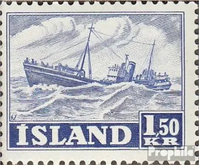 Produktbild von Briefmarken Island 1950 Mi 268 postfrisch Fischerei
