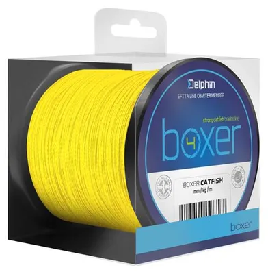 Produktbild von Delphin Boxer 4 Fluo Yellow 0,40 mm 250 m 30,10 kg Angelschnur