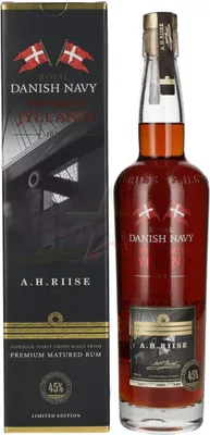 Produktbild von A.H. Riise Royal Danish Navy The Frigate JYLLAND Superior Spirit Drink 45 %  0,70 lt.
