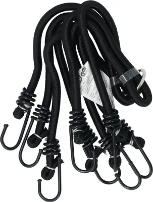 Image de Sangle de fixation pour bagages Carpoint Ø 8 mm, 8 crochets, 30-55 cm