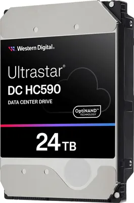 Produktbild von WD Ultrastar DC HC590 0F65642 - Festplatte - Rechenzentrum - verschlüsselt - 24 TB - intern - 3.5" (8.9 cm)