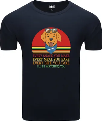 Produktbild von Diarbo Herren T-Shirt mit Lustiger Aufdruck Lustiger Hundetext Dunkelblau Gr.L