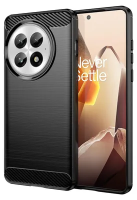 Produktbild von Für OnePlus 13 Carbon Brushed Design Textur TPU Handy Hülle Case Cover Schwarz