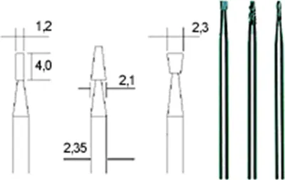 Obrázek produktu pro Sada karbidových fréz Proxxon, 3-dílná (válec, kužel, válec), 28752