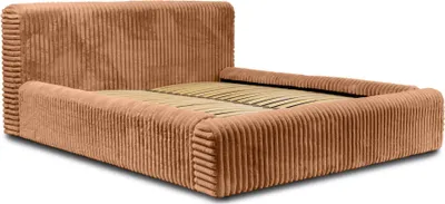 Produktbild von FEDVE Polsterbett Doppelbett Kostar Bett Bettkasten Schlafzimmer 140x200 cm Braun (Vito 44)
