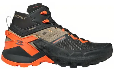 Produktbild von Garmont 9.81 Onyx Mid GTX wasserdichte und stabile Herren Wanderschuhe mit griffiger Vibram Megagrip Sohle und Goretex Membrane Raven Black/Pale Beige EU 47