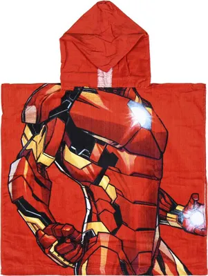 Produktbild von Iron Man Baumwollponcho-Handtuch