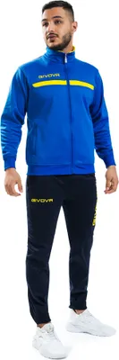 Produktbild von XL AZZURRO/GIALLO|Givova One Full Zip Trainingsanzug TT012-0207