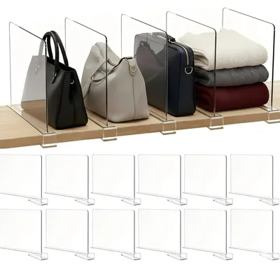Produktbild von Omgoods – Set mit 12 transparenten Acryl-Büroablagen
