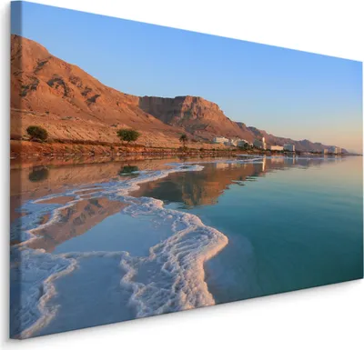 Produktbild von Fabelhafte Canvas LEINWAND BILDER 70x50 cm XXL Kunstdruck Meer Strand Felsen Abend