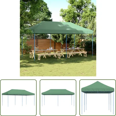 Immagine prodotto di The Living Store Tenda per feste pieghevole pop-up verde 580x292x315 cm