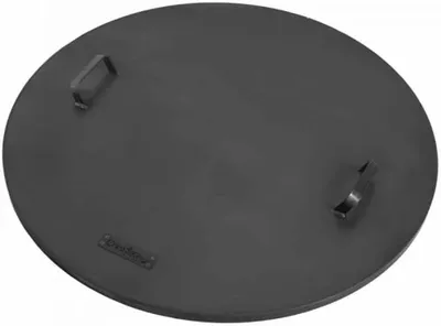 Productafbeelding van Deksel voor Vuurschaal - Afdekhoes Buiten - Veilig Afdekken - Twee Hendels - 71 cm - Zwart