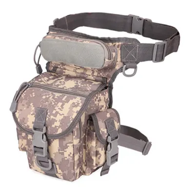 Produktbild von Taktische Beintasche Sport Militarische Hufttasche wasserdichte Gurteltasche Tropfen Beinbeutel fur Radfahren Wandern Klettern(ACU digital)