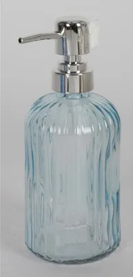 Image de 32 distributeurs de savon en verre 400ml à remplir réutilisables 8x19cm