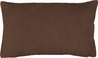 Produktbild von Kissenbezug 40x60 cm braun Kissenhülle 3D Waben Kissen Chenille Webstruktur