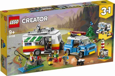 Zdjęcie produktu dla LEGO Creator Wakacyjny kemping z rodziną, Zestaw do budowania, 9 lat(a), Plastik, 766 szt., 1,33 kg