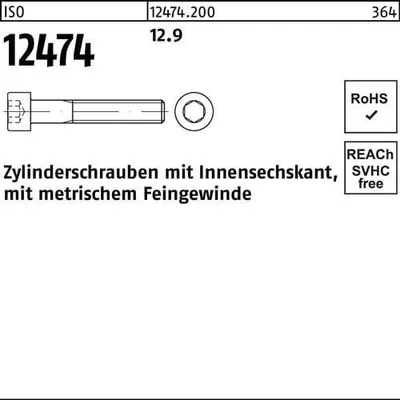 Produktbild von Reyher  Zylinderschrauben ISO 12474 12.9 M 16x1,5x120 (25 Stück)