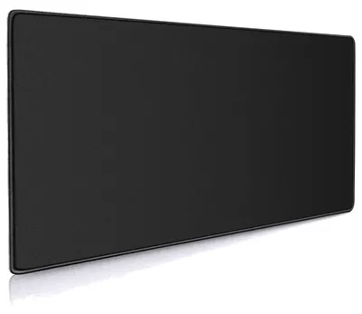 Produktbild von XXL Gaming Mauspad 90x40cm, 3mm, Rutschfeste Gummibasis, Genähte Kanten, Schwarz