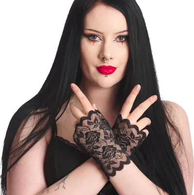 Zdjęcie produktu dla Koronkowe rękawiczki Banned Alternative - Roselina
