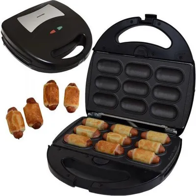 Produktbild von Syntrox Germany Multimaker SM-1300W-Masto mit Wechselplatten – 1300W Leistung, vielseitig für Waffeln, Sandwiches, Grillen & mehr (Nugget Brezel)