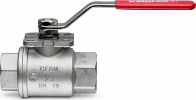 Image de Valpres Robinet à boisseau sphérique en acier inoxydable Valpres 700061 3/8" 2 pièces IGxIG Fire-Safe Atex 1.4408 PN140, 1 pièce.