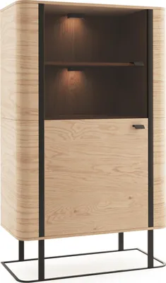 Produktbild von Vitrine Aktenschrank Schrank Vitrinen Büro Wohnzimmer Hochschrank Regal GRW34