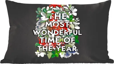 Produktbild von MuchoWow® Zierkissen Sofakissen Wohnzimmer Dekokissen 50x30 cm Pflanzen - Blumen - Zitate - Weihnachten - Wohnzimmerdekoration - Polster mit Photo