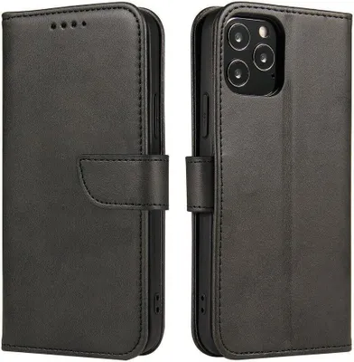 Produktbild von cofi1453® Premium Magnet Case Buch Tasche Schutzhülle aufklappbare Hülle Standfunktion Zubehör für Samsung Galaxy Note 10 Plus (N975F) Schwarz