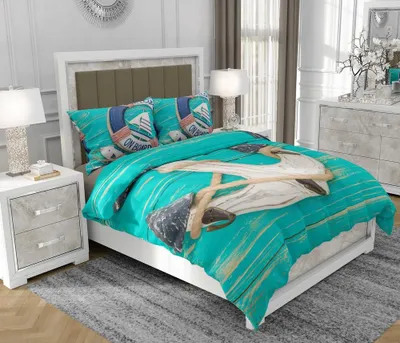 Produktbild von Bettwäsche 160x200 cm + 2x70x80 cm, 3-teilig, 100% Baumwolle, Satin, Reißverschluss, Bunt - SOVIO | So.0166
