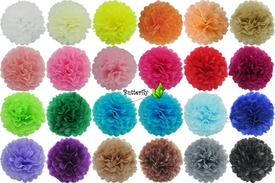 Produktbild von 1 Papier Pompon 35cm, Farbauswahl:mintgrün / mint 513