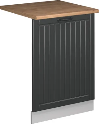 Productafbeelding van Vaatwasserfrontpaneel Vicco Fame-Line Antraciet landhuis 60 cm , WB Eik, Model 55322