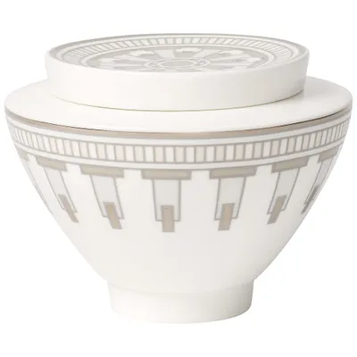 Obrázek produktu pro Villeroy & Boch La Classica Contura, Šedá, Stříbrná, Bílá, Porcelán, Kulatý, Bílá, Odnímatelné víko, 250 ml