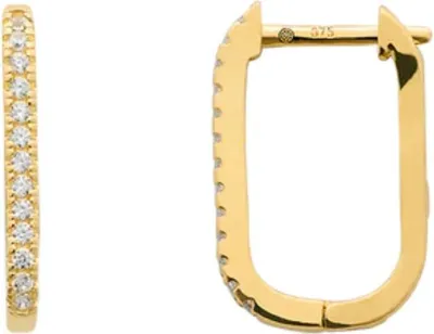 Produktbild von XENOX FINE Creolen 585/- gelbgold Zirkonia XG14K6105G