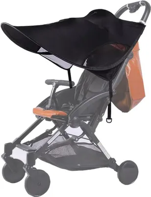 Imagen del producto de Protector solar universal para cochecitos, con protección UV 50+, plegable, ajustable, impermeable y resistente al viento, ideal para cochecitos y carriolas