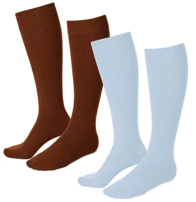 Image de Weri Spezials - Lot de 2 paires de bas longs pour femmes, montants aux genoux, en laine