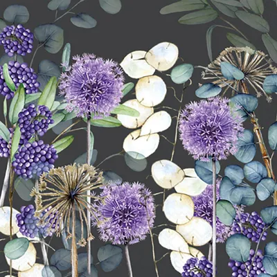 Produktbild von Servietten 25x25 cm - Lunaria grey