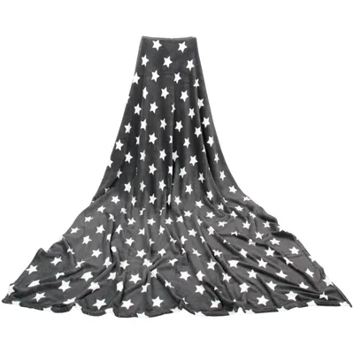 Produktbild von Kuscheldecke XXL Flauschdecke Microfaser-Decke mit Sternen-Muster, große weiche Wohn-Decke zum kuscheln, flauschige Sofadecke
