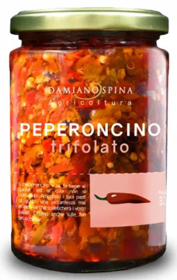 Zdjęcie produktu dla Papryka peperoncino Trifolato 330g Damiano Spina