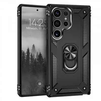 Produktbild von Armor Hülle Für Samsung Galaxy S Serie - Farbe: Schwarz - Modellkompatibilität: Für Samsung Galaxy S24 Ultra