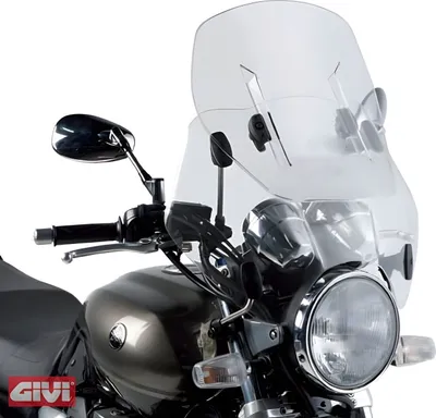 Image de Vitre GiVi Airflow universellement réglable avec ABE 410mm - 530mm de haut