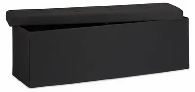 Image de Banc pliant avec rangement RD19049, noir