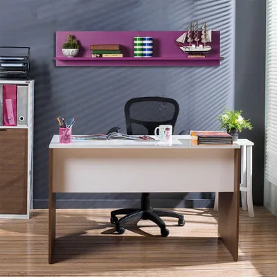 Produktbild von Skye Decor, Raf-11-Uu-1, Wandregale, Lila, Melamin-Spanplatte, 120 x 25 x 20 cm
