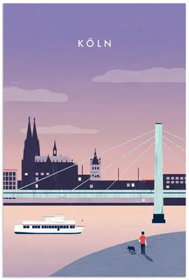 Produktbild von ARTland Wandbild Alu für Innen & Outdoor Köln Größe: 40x60 cm