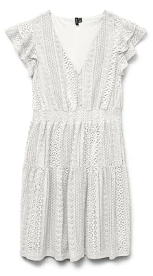 Produktbild von VERO MODA Female Kleid aus Spitze VMHONEY Kurzes Kleid – Snow White