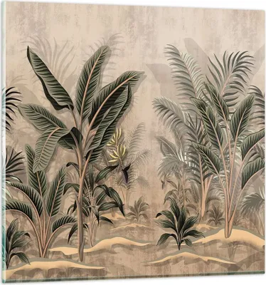 Produktbild von Bilder auf glas - Einteilig - Wald Blatt Baum - 70x70cm - Glasbilder - Wandbilder - Bilder - zum Aufhängen bereit - Wanddekoration aus Glas - Glas Bilder - Wandbild auf Glas - GAC70x70-5101