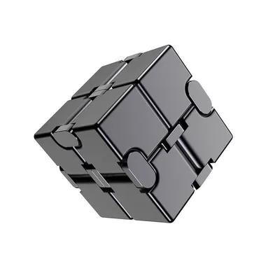 Immagine prodotto di Infinity Cube Cubo antistress in metallo - nero