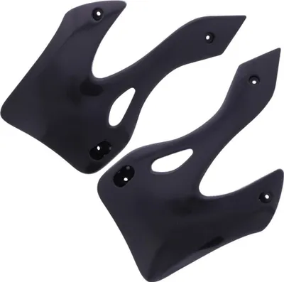 Produktbild von POLISPORT schwarze Kühlerseitenteile für Kawasaki KX