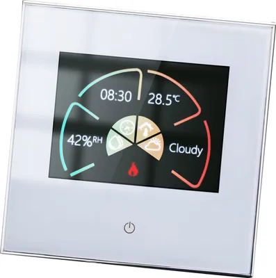Image de Thermostat intelligent WiFi Contrôleur de température programmable hebdomadaire Contrôle tactile/application mobile/contrôle vocal compatible avec Alexa/ Home, pour le chauffage de l'eau 5A