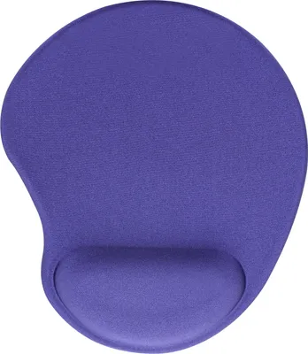 Produktbild von InLine Maus-Pad, mit Gel Handballenauflage, 230x205x20mm, blau, Blau, Einfarbig, Textil, Handgelenkauflage, Anti-Rutsch-Basis