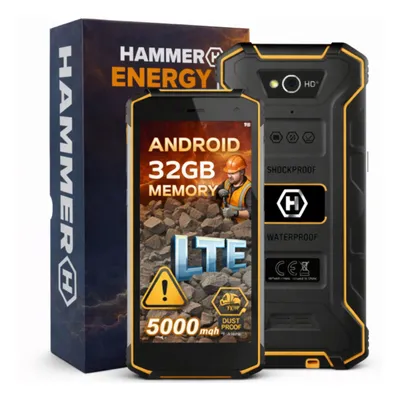 Obrázok produktu pre myPhone Hammer Energy 2, 14 cm (5.5"), 3 GB, 32 GB, 13 MP, Android 9.0, Čierna, Oranžová